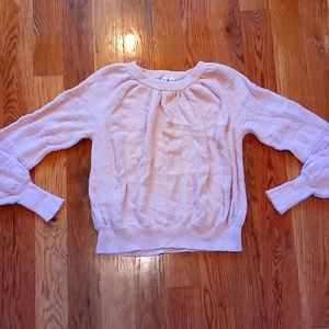 Meadow Rue 'pink bouncy jumper sweater by Anthro S